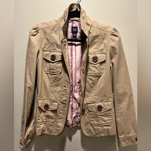 GAP khaki jacket- lined